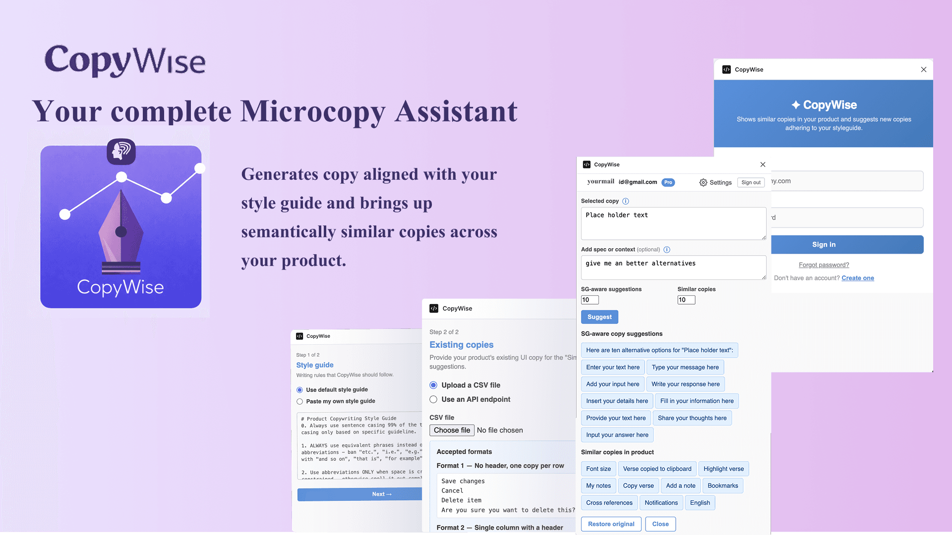 CopyWise Figma plugin